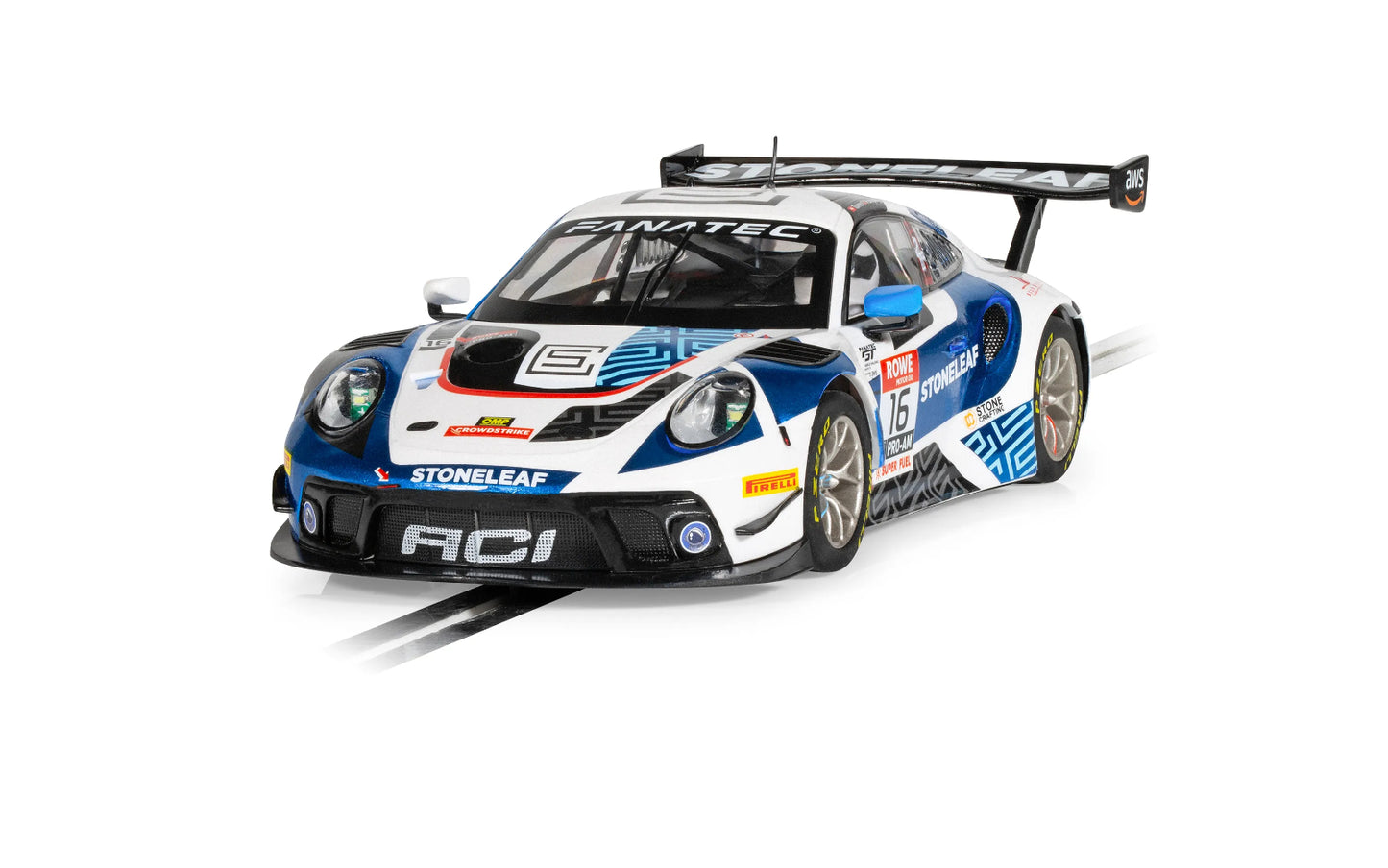 Scalextric C4522 Porsche 911 GT3 R ACI Motorsport 1/32 Slot Car DPR
