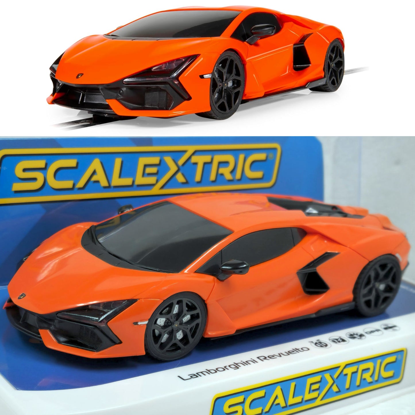 Scalextric C4523 Lamborghini Revuelto Arancio Apodis 1/32 Slot Car DPR