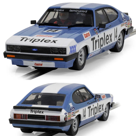 Scalextric C4544 Ford Capri MK3 Triplex Gerry Marshall 1/32 Slot Car DPR.