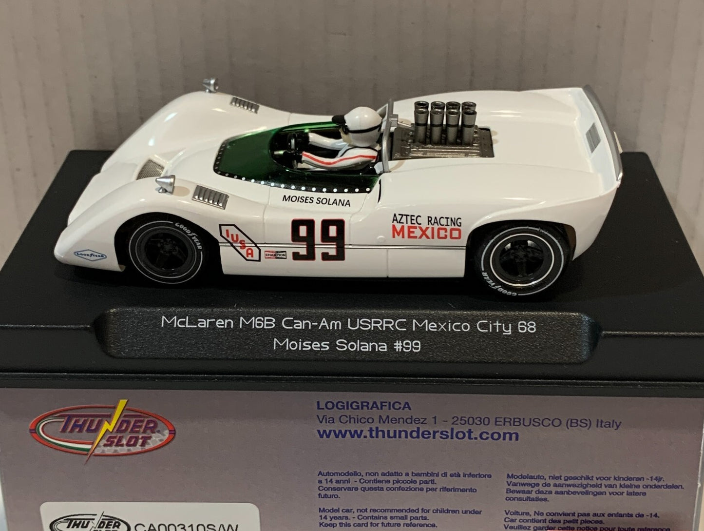 Thunderslot McLaren M6B Mexico City USRRC 1968 1/32 Slot Car CA00310
