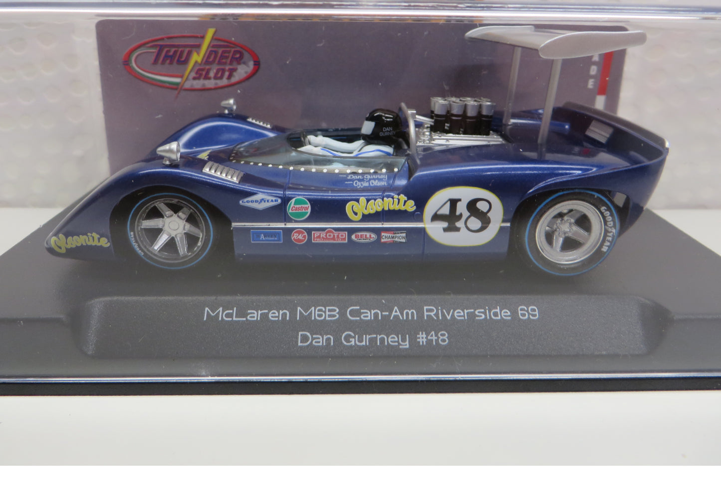 Thunderslot McLaren M6B Can-Am Riverside 1969 Dan Gurney 1/32 Slot Car CA00311
