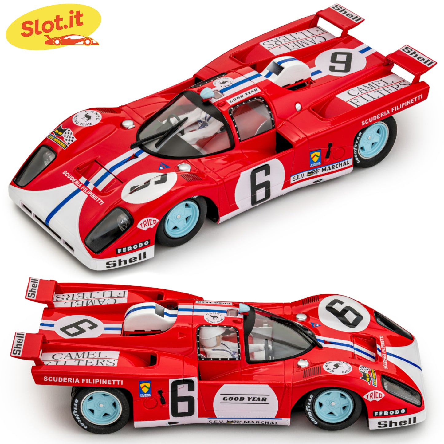 Slot.it Ferrari 512M #6 24h Le Mans 1971 1/32 Slot Car SICA51D CA51D