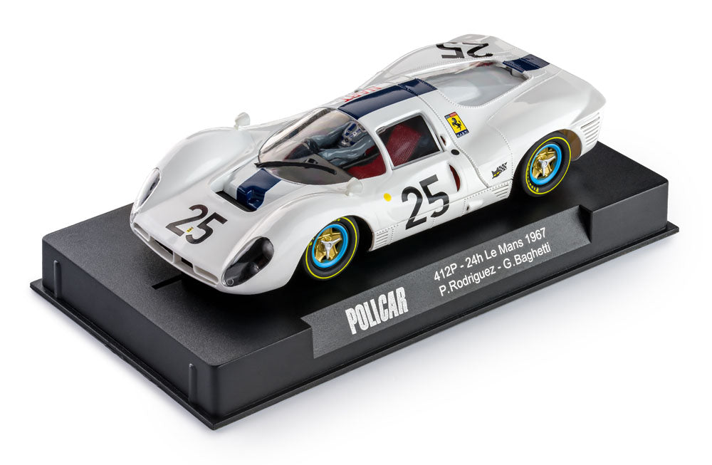 Policar Ferrari 412P Le Mans 1967 1/32 Slot Car CAR06D Pedro Rodriguez Slot.it