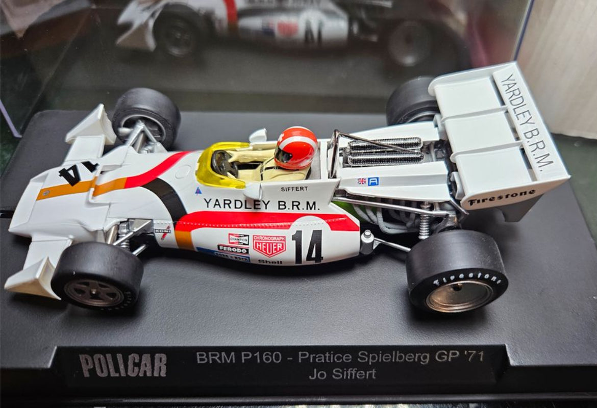 Policar BRM P160 Practice Spielberg GP 1971 Jo Siffert 1/32 Slot Car CAR08D