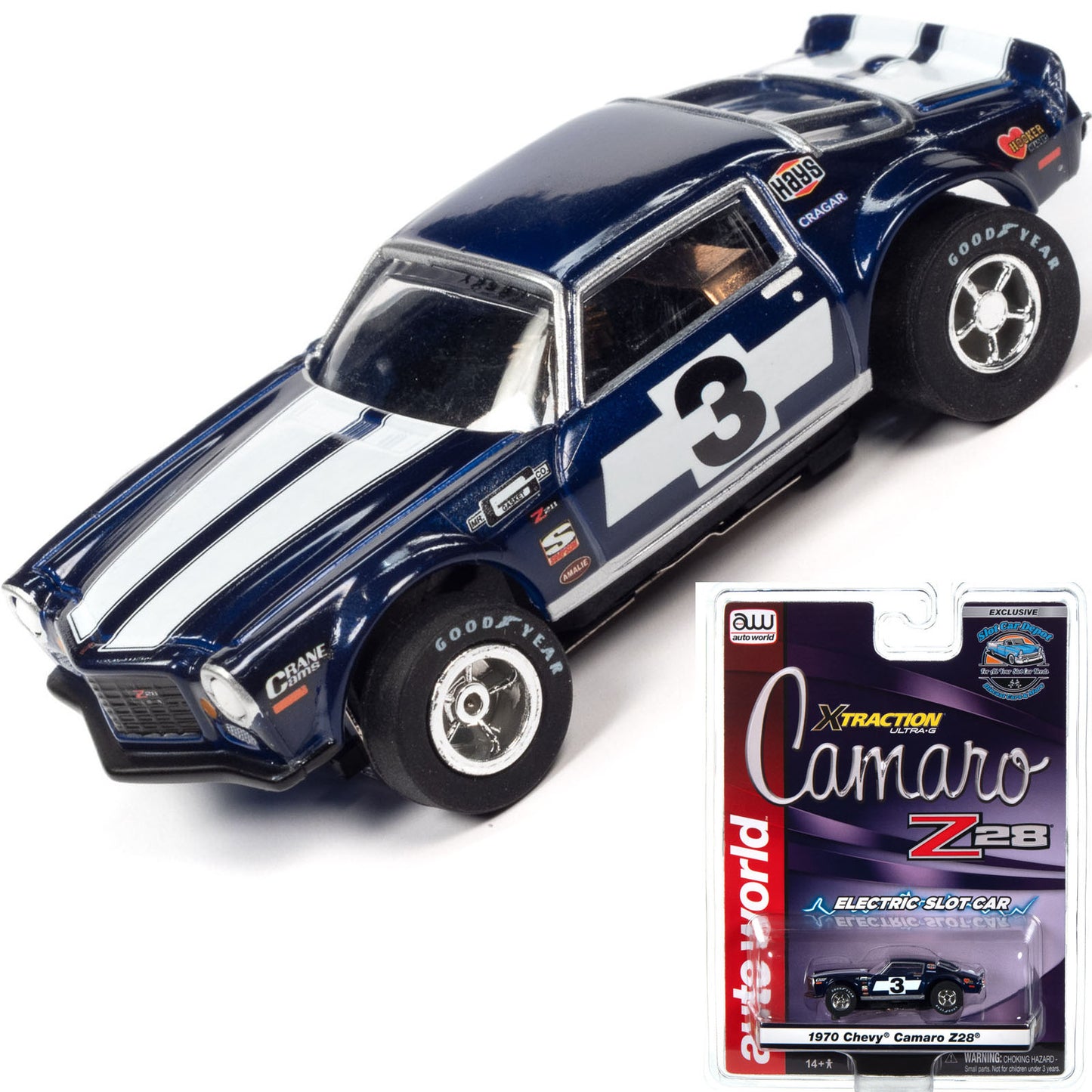 Auto World Exclusive 1970 Chevy Camaro Z28 HO Slot Car for AFX - PowerHobby
