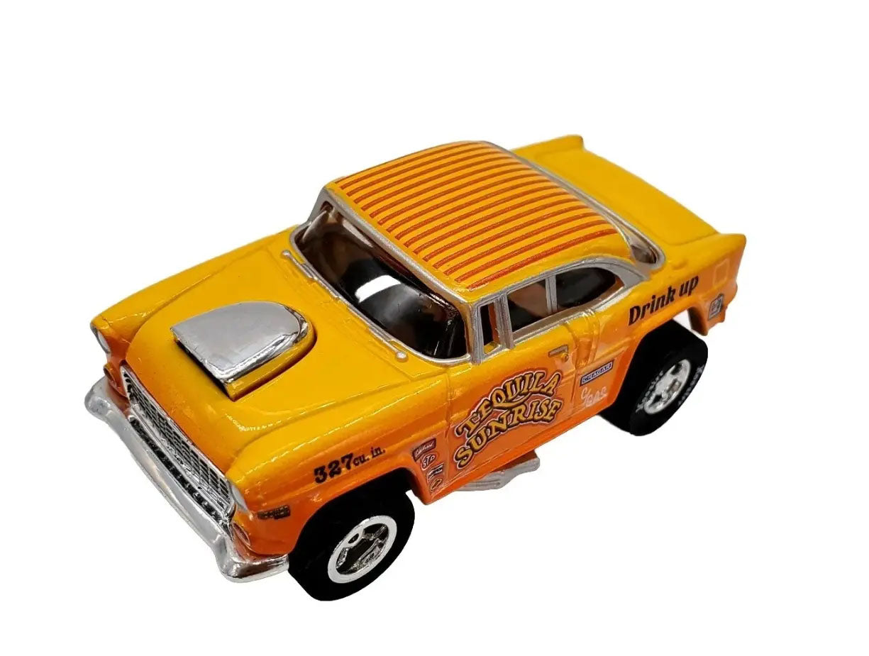 Auto World Exclusive 1955 Chevy Bel Air Tequila Sunrise HO Slot Car for AFX - PowerHobby
