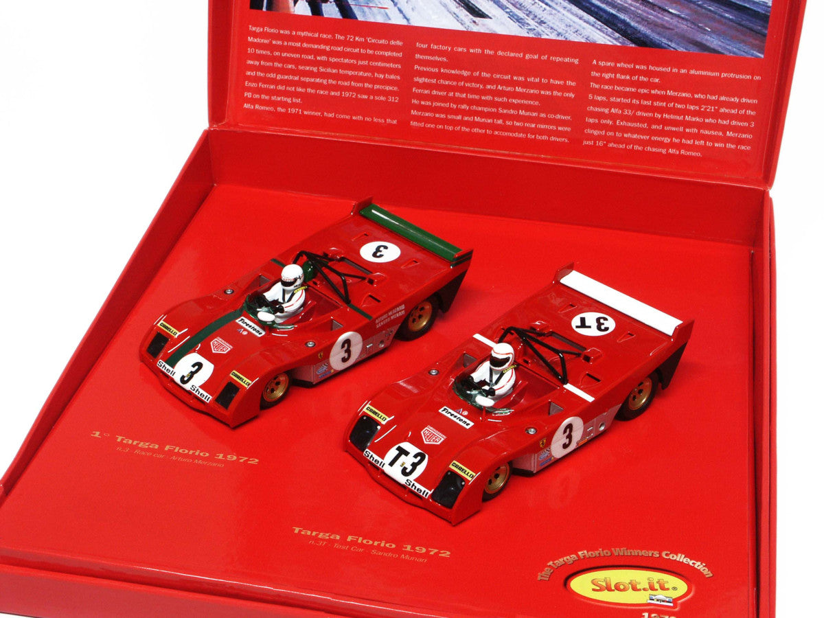 Slot.it KW01 Ferrari 312PB 1972 Targa Florio Winners SET 312 1/32 Slot Car Kit