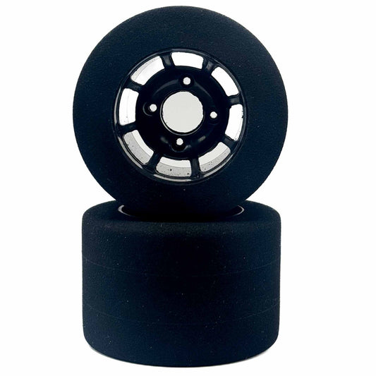 BSR 1/10 4-Bolt Mounted Rear Drag Racing Tires Yellow Compound (2)