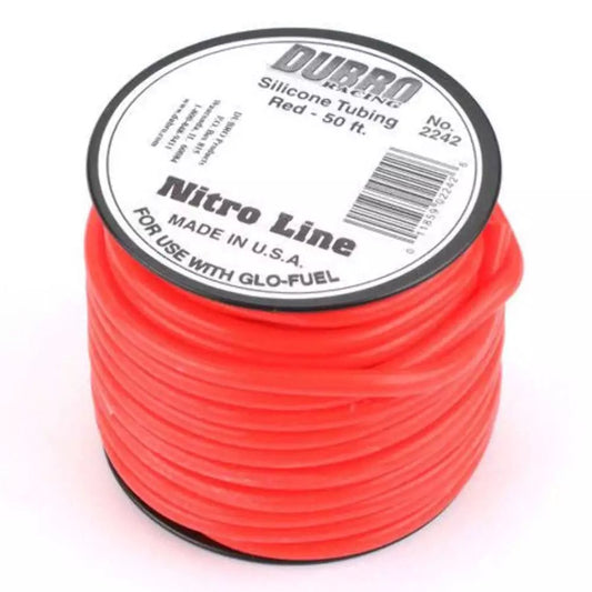 DuBro 2242 Red Nitro Line 3/32" Fuel Tubing (50' Spool)