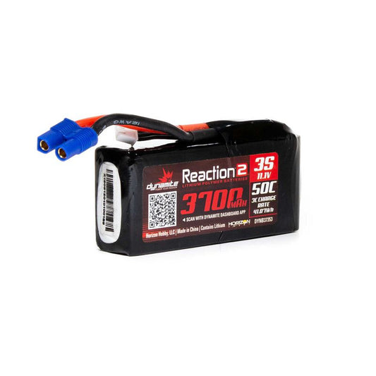 Dynamite DYNB37353 2.0 3S 50C Hardcase LiPo Battery w/EC3 11.1V / 3700mAh