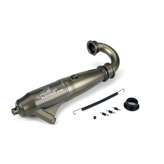 Dynamite DYNP5003 1/8 053 Mid-Range Inline Exhaust System: Hard Anodized