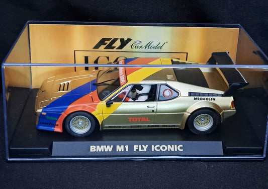 Fly E2108 BMW M1 Fly Iconic Collection Gold 1/32 Slot Car