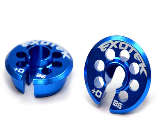 Exotek 1694BLU B6 +0 Perch Alloy 1 Pair Blue : B6 / B6D - PowerHobby