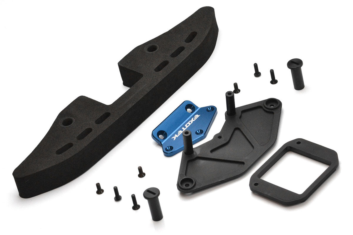 Exotek Drag Slash Front Bumper Set V3, Alloy Mount and Foam with GNSS Slot