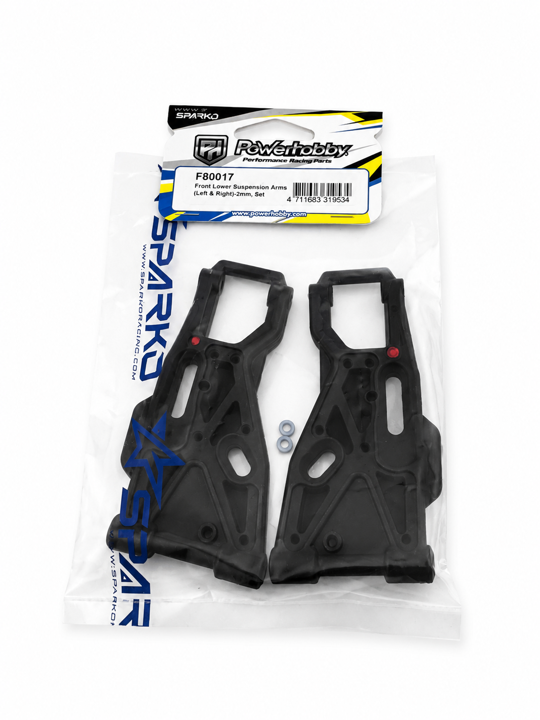 Sparko F8 Buggy Front Lower Suspension Arms (Left & Right)+2mm Set