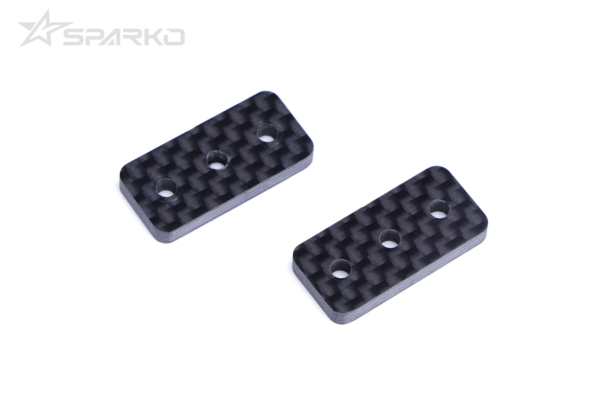 Sparko F8 Nitro SE Carbon Chassis Rear Support SE 3mm (2)