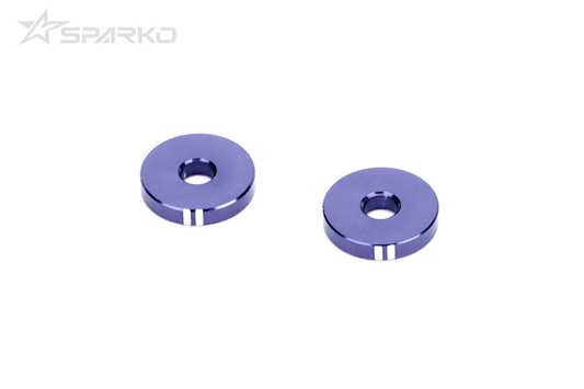 Sparko F8 Nitro SE 7075 Aluminum Shock Ball Stud Shim 2mm (2)