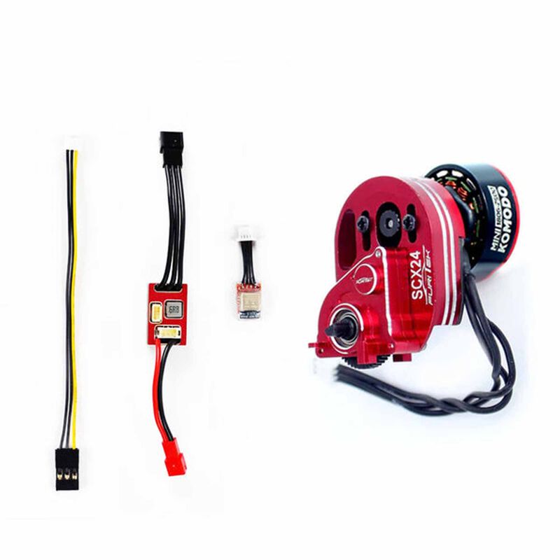 Furitek Crawlermaster Power Combo: Micro Python ESC & Mini Komodo V2 1806 2500KV Brushless Motor w/ Mini Stella Transmission