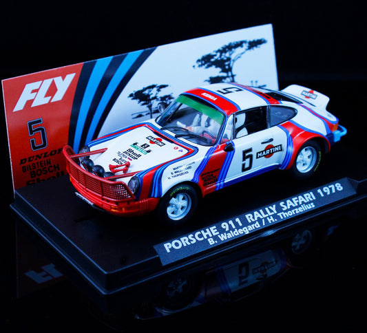 Fly A2100 Porsche 911 #5 Rally Safari 1978 1/32 Slot Car Flyslot
