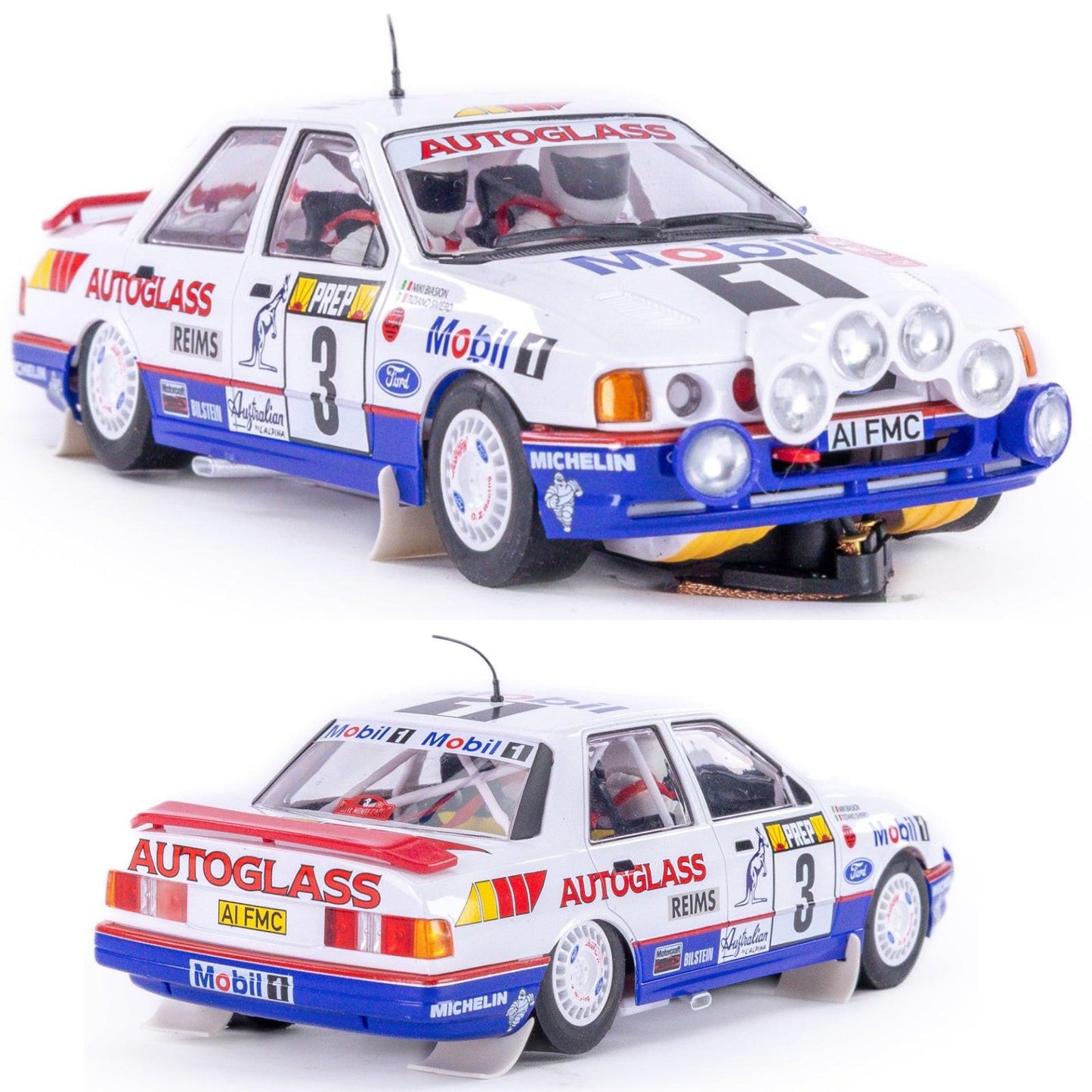 Fly A2108 Ford Sierra Cosworth '92 Rally Montecarlo 1/32 Slot Car After Race