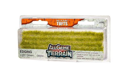 Woodland Scenics G6644 All Game Terrain Peel 'n' Plant Tufts Light Green Edging