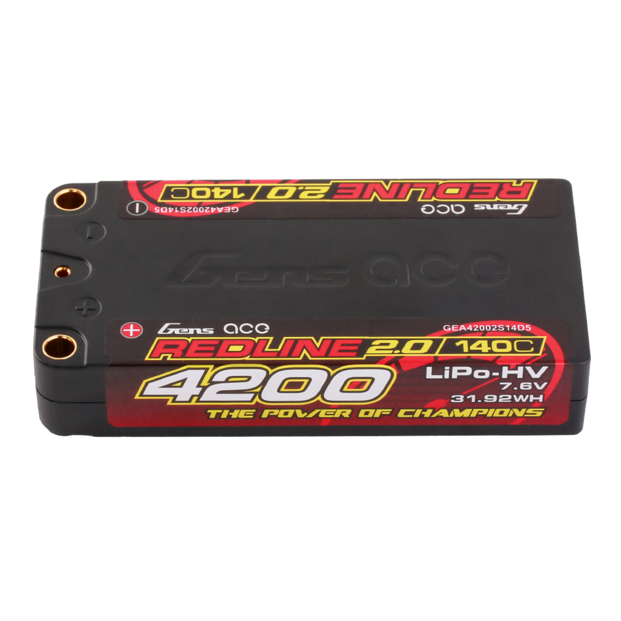 Gens ace 4200mAh 2S 140C 7.6V HardCase 111# HV Shorty