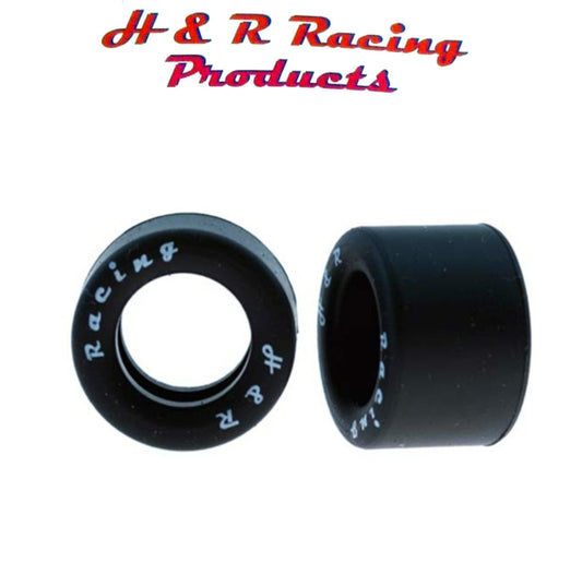 H&R Racing HR1402 Rear Silicone Tires 27x18 1/24 Slot Car 1/8 Axle