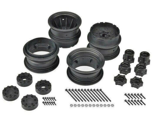 JConcepts JCO3388B Krimson Dually 2.6 dual wheels w adaptors 2 -Black - PowerHobby