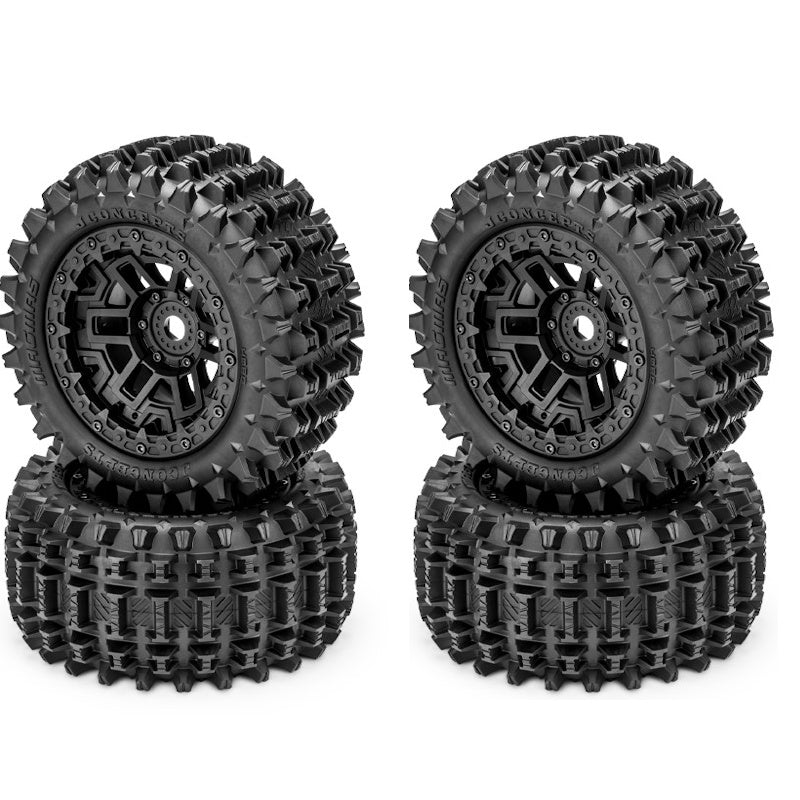 Jconcepts Magma Mounted Tires / Wheels (4) Traxxas Sledge / Kraton 6S