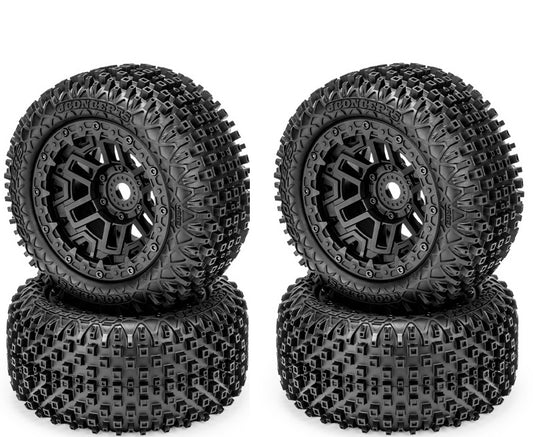 Jconcepts Choppers Mounted Tires / Wheels (4) Traxxas Sledge / Kraton 6S