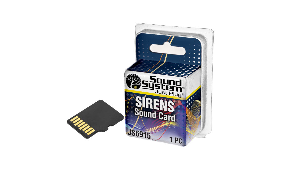 Woodland Scenics JS6915 Sirens Sound Card Just Plug Sound System