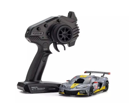 Kyosho 32356GM MR-04 RWD Mini-Z Readyset Chevrolet Corvette C8R Body Gunmetal