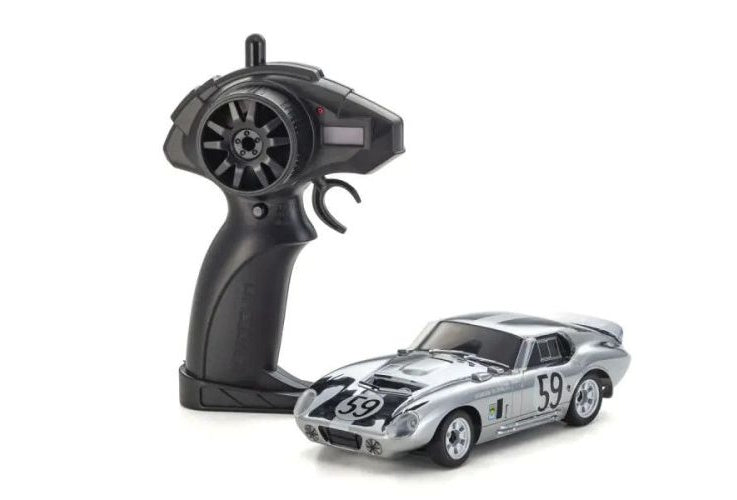 Kyosho 66611C Chrome First Mini-Z RWD ReadySet w/Shelby Cobra Daytona Body.