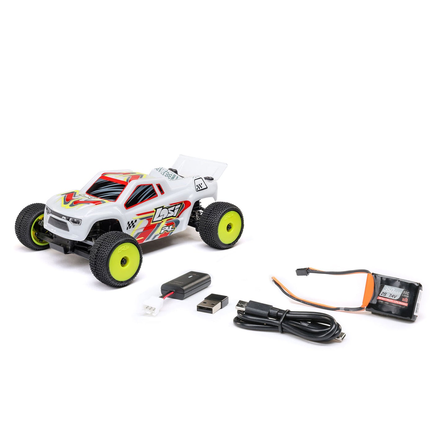 Losi 1/28 Micro-T 2S 2WD RTR Stadium Truck w/ Battery & Charger.