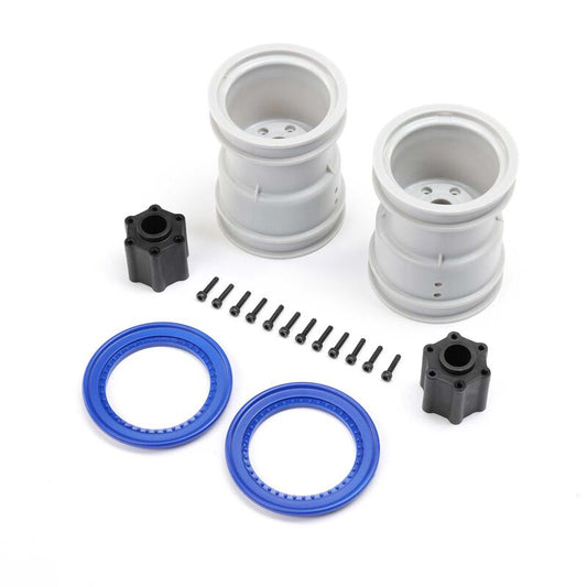 Losi LOS1815 2.6 Blue Beadlock Wheel Set
