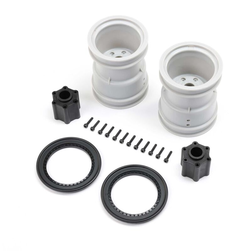 Losi LOS1816 2.6 Black Beadlock Wheel Set