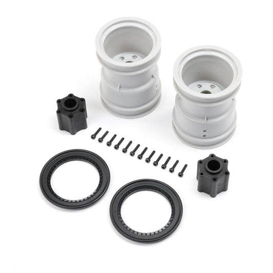 Losi LOS1816 2.6 Black Beadlock Wheel Set