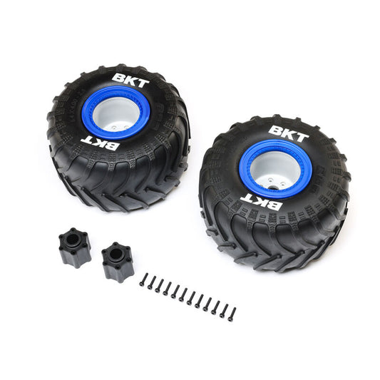Losi LOS1819 Blue Premount Monster Truck Tire