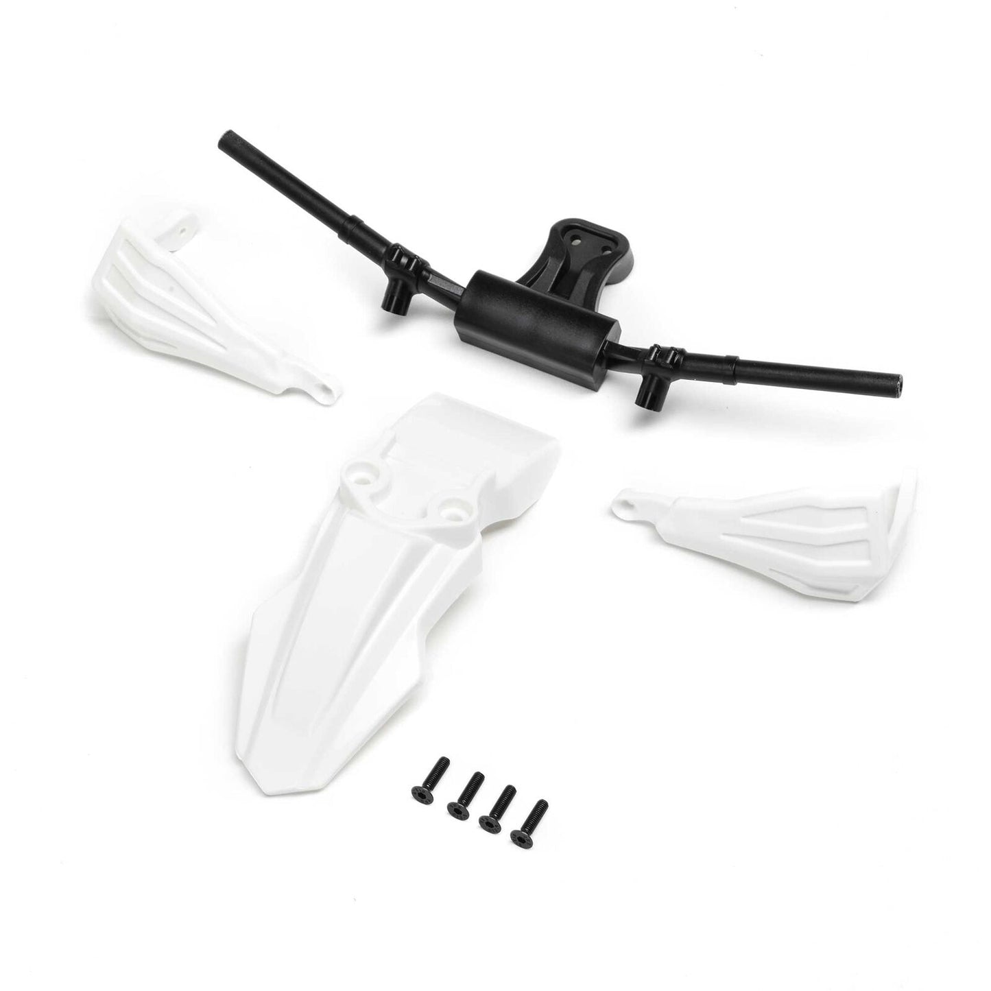 Losi LOS2304 White Fender Handguards Handlebars