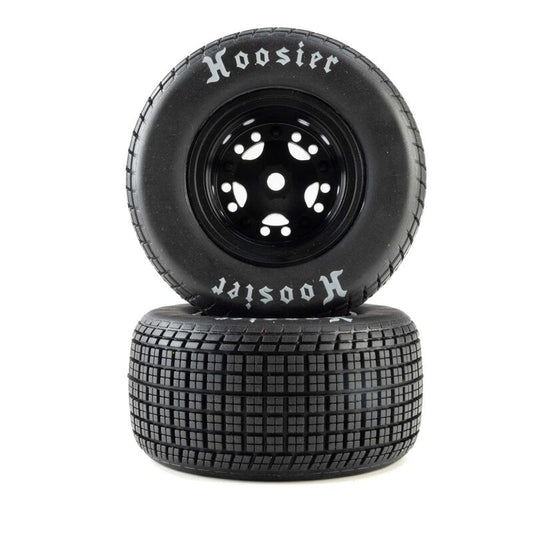 Losi Hoosier Soft Tires Mounted Black Front OR Rear (2) 22S DLM LOS-4247.