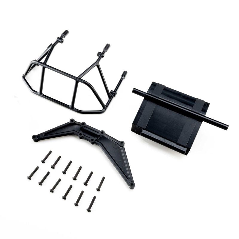 Losi Rear Bumper Set Black 22S Dirt Late Model DLM LOS-4253.