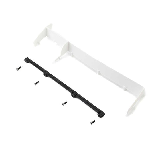 Losi Late Model DLM Rear Spoiler Set White 22S Dirt LOS-4695