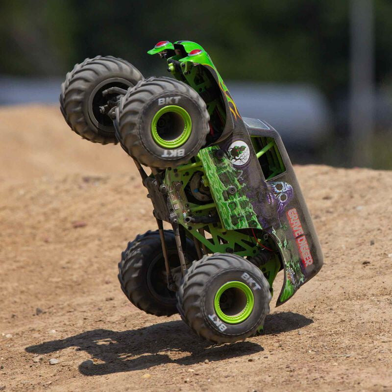 Losi (LOS01026T1) 1/18 Mini LMT 4X4 Brushed Monster Truck RTR Grave Digger GREEN - PowerHobby