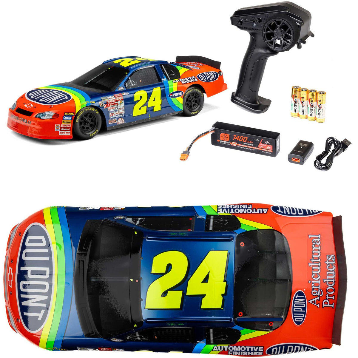 Losi 1/12 NASCAR Jeff Gordon DuPont Chevrolet Monte Carlo RTR
