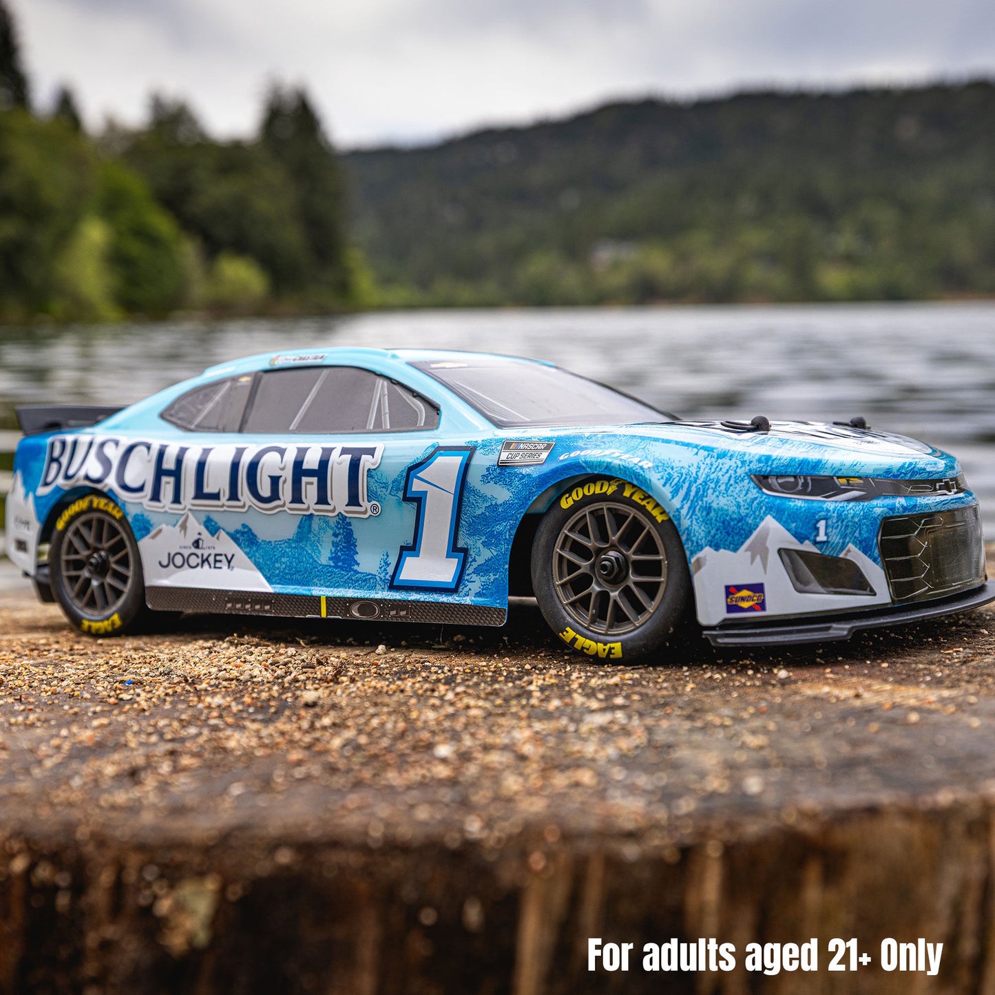 Losi 1/12 NASCAR RC Race Car Ross Chastain No. 1 2025 Busch Light Chevrolet ZL1