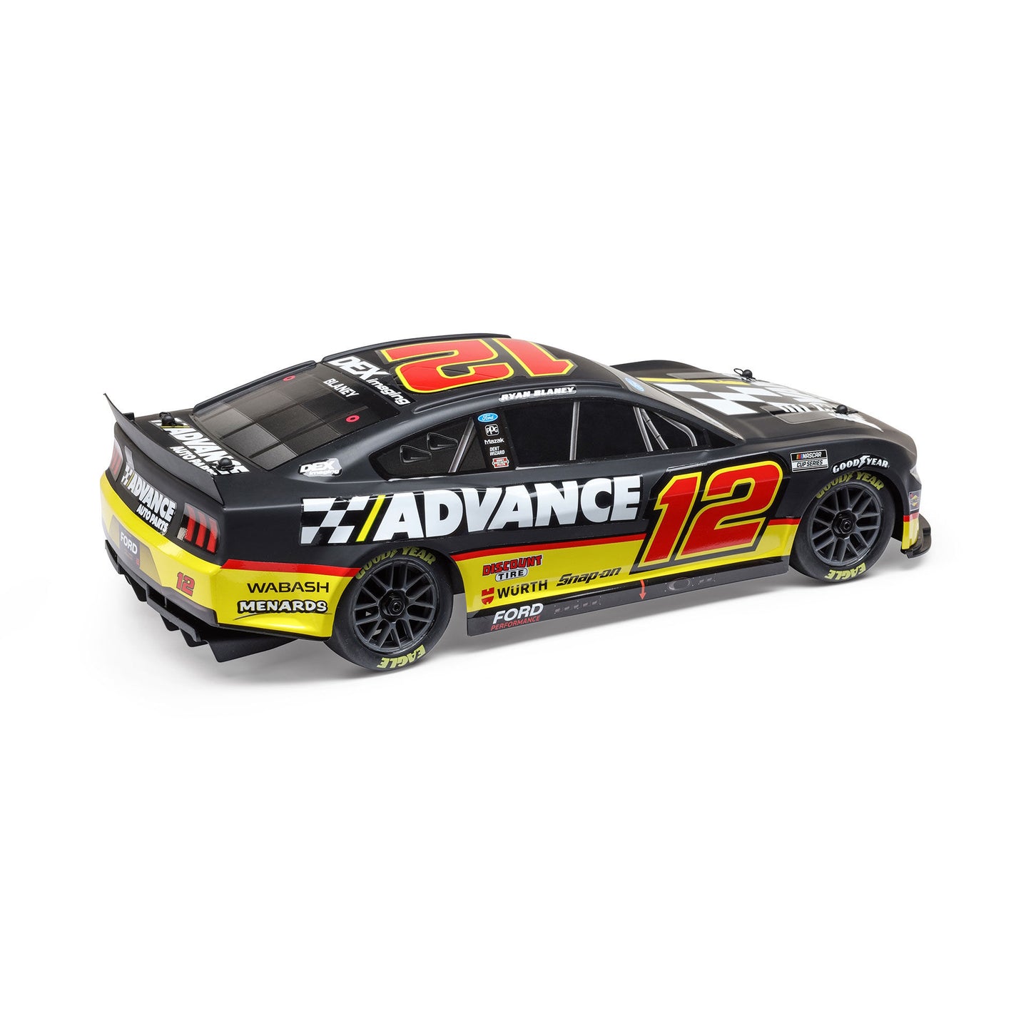 Losi LOS1122512 1/12 NASCAR Ryan Blaney No.12 Advance Auto 2025 Mustang 2S AWD