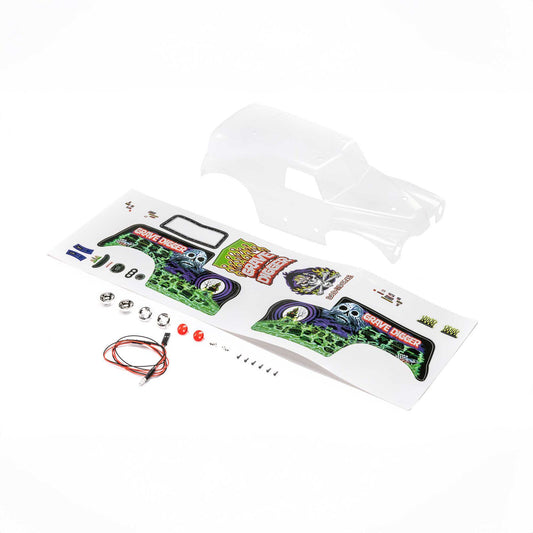 Losi LOS210045 Body Grave Digger Clear