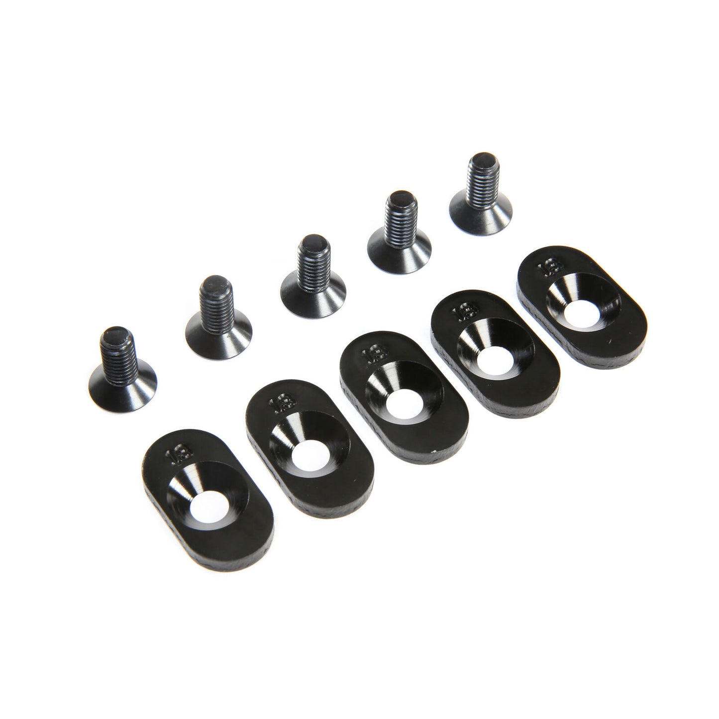 Losi LOS252099 Engine Mount Insert and Screws 18T, Black (5): 5ive-T 2.0