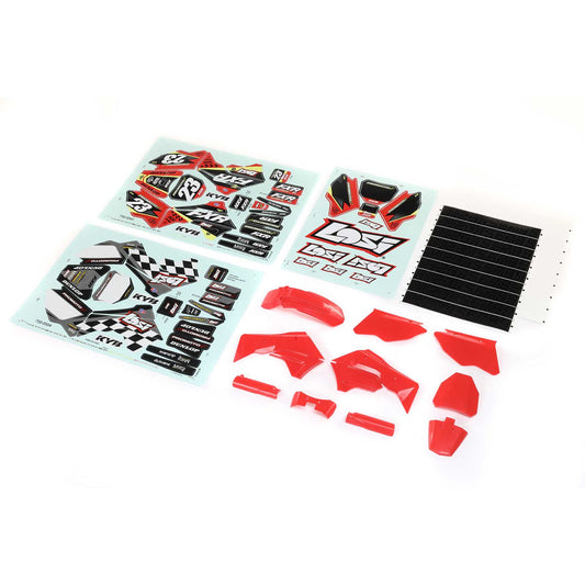 Losi LOS260000 Red Plastics with Wraps