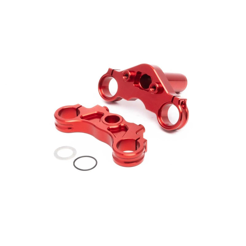 Losi LOS364002 Aluminum Triple Clamp Set Red for Promoto-MX - PowerHobby